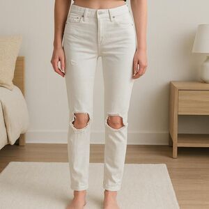 Gap Women's White and Cream Jeans